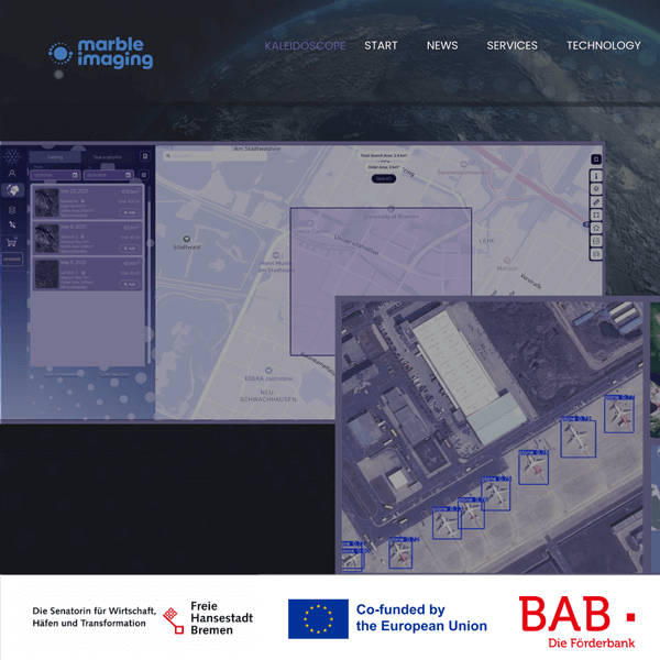 Development of an EO data portal in cooperation with Marble Imaging